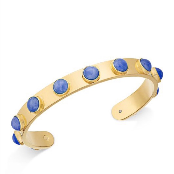 kate spade Jewelry - Kate Spade ♠️ Gold-Tone Bezel Stone Cuff Bracelet